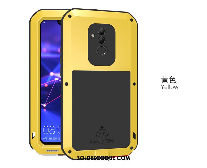 Coque Huawei Mate 20 Lite Trois Défenses Protection Contre Les Explosions Incassable Noir Téléphone Portable Housse Soldes