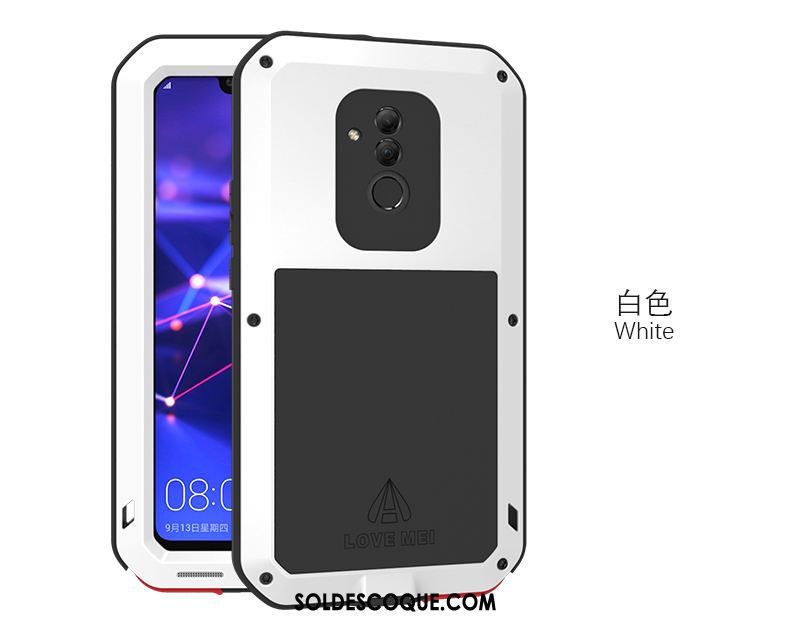 Coque Huawei Mate 20 Lite Trois Défenses Protection Contre Les Explosions Incassable Noir Téléphone Portable Housse Soldes