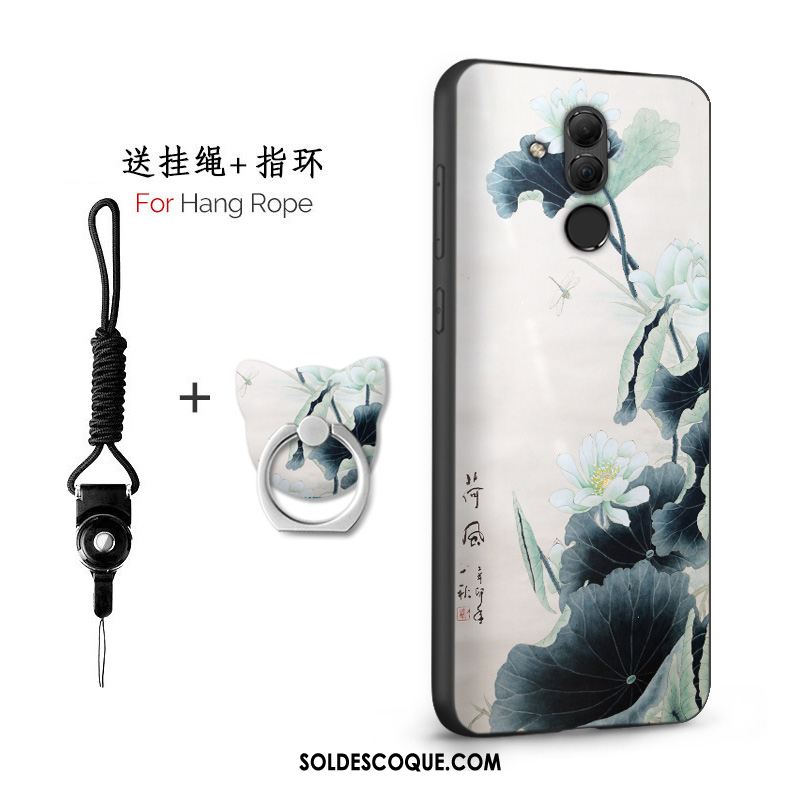 Coque Huawei Mate 20 Lite Téléphone Portable Silicone Gaufrage Incassable Étui En Ligne