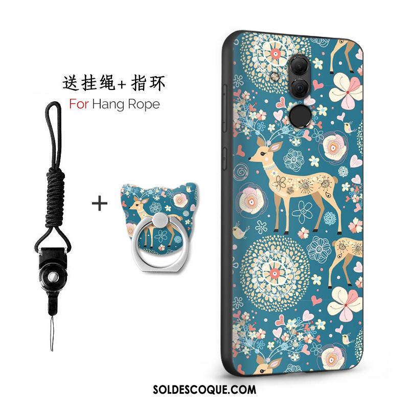 Coque Huawei Mate 20 Lite Téléphone Portable Silicone Gaufrage Incassable Étui En Ligne
