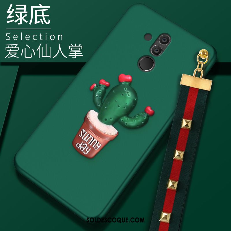 Coque Huawei Mate 20 Lite Téléphone Portable Vert Étui Fluide Doux Pas Cher