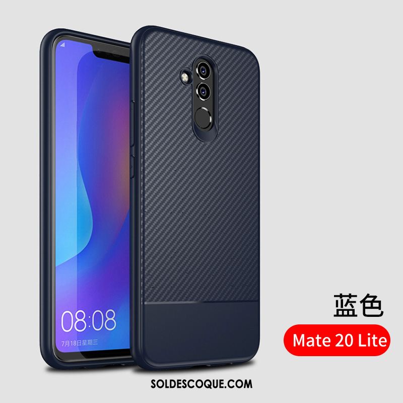 Coque Huawei Mate 20 Lite Étui Fluide Doux Protection Gris Téléphone Portable Housse En Vente