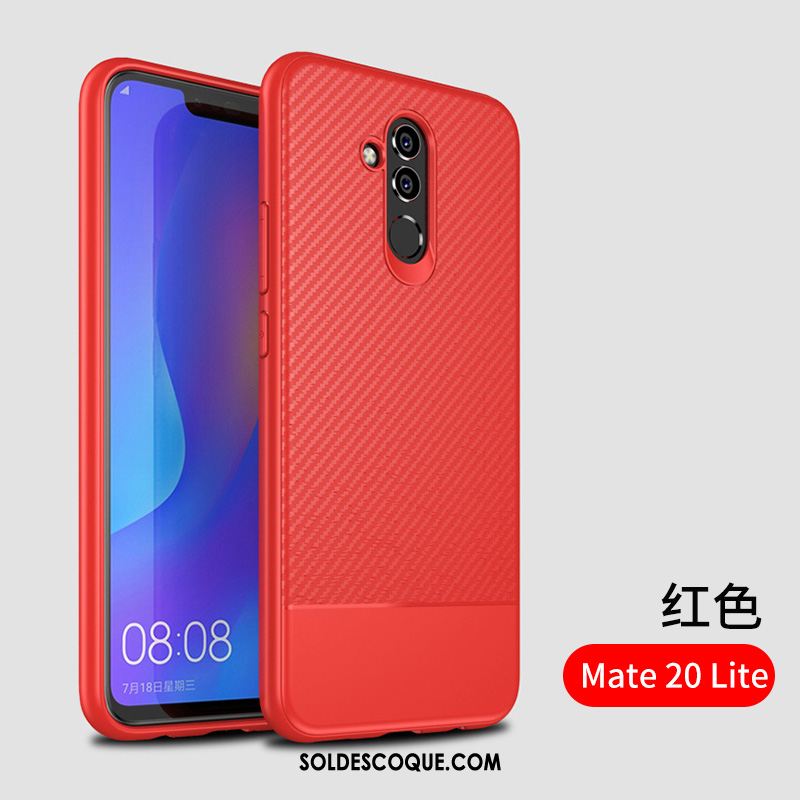 Coque Huawei Mate 20 Lite Étui Fluide Doux Protection Gris Téléphone Portable Housse En Vente