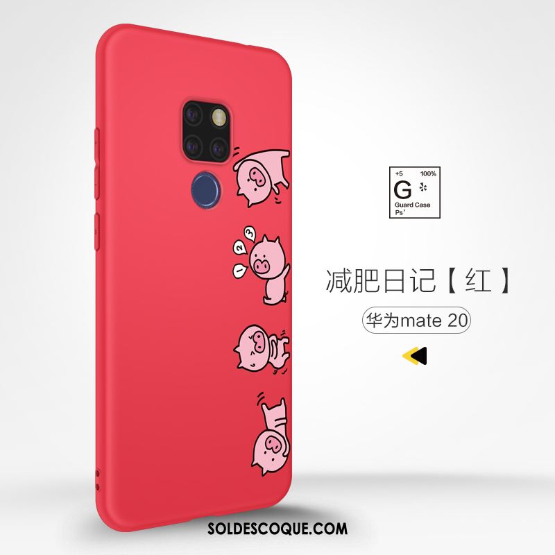 Coque Huawei Mate 20 Net Rouge Noir Luxe Mode Téléphone Portable En Ligne