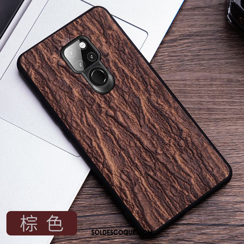 Coque Huawei Mate 20 Noir Luxe Cuir Véritable Étui En Cuir Téléphone Portable En Vente