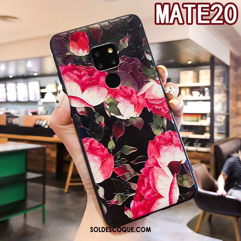 Coque Huawei Mate 20 Personnalité Protection Vert Gaufrage Frais En Ligne