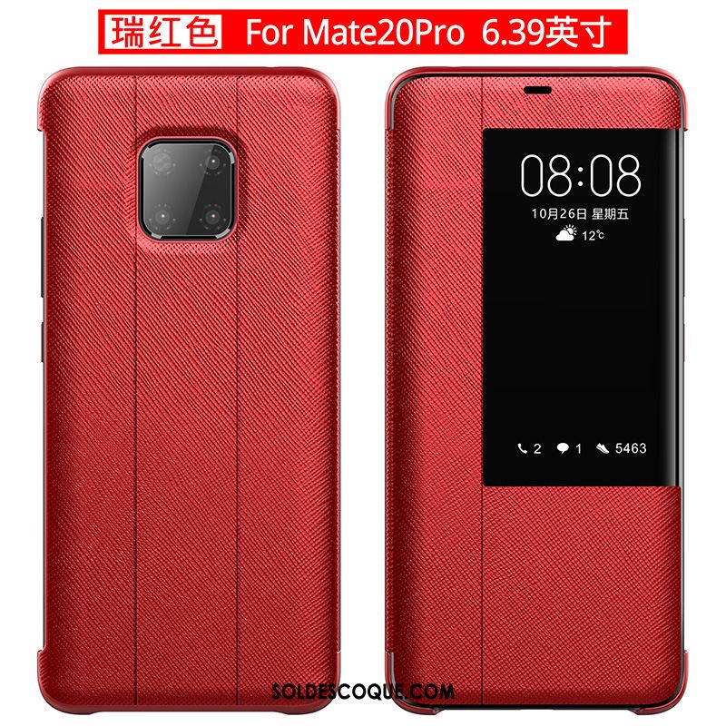 Coque Huawei Mate 20 Pro Clamshell Business Luxe Étui En Cuir Protection En Ligne