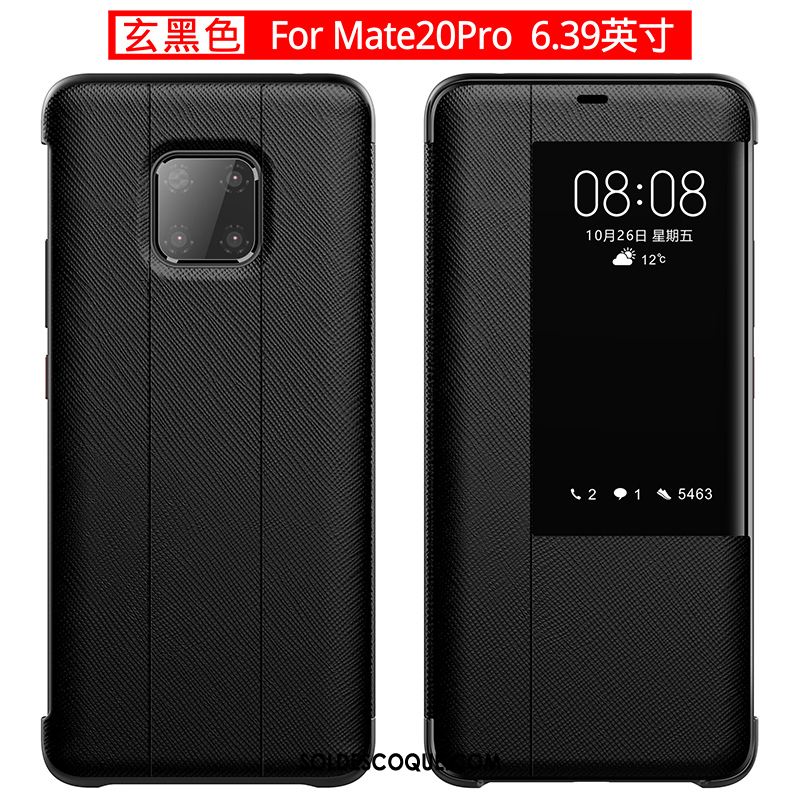 Coque Huawei Mate 20 Pro Clamshell Business Luxe Étui En Cuir Protection En Ligne