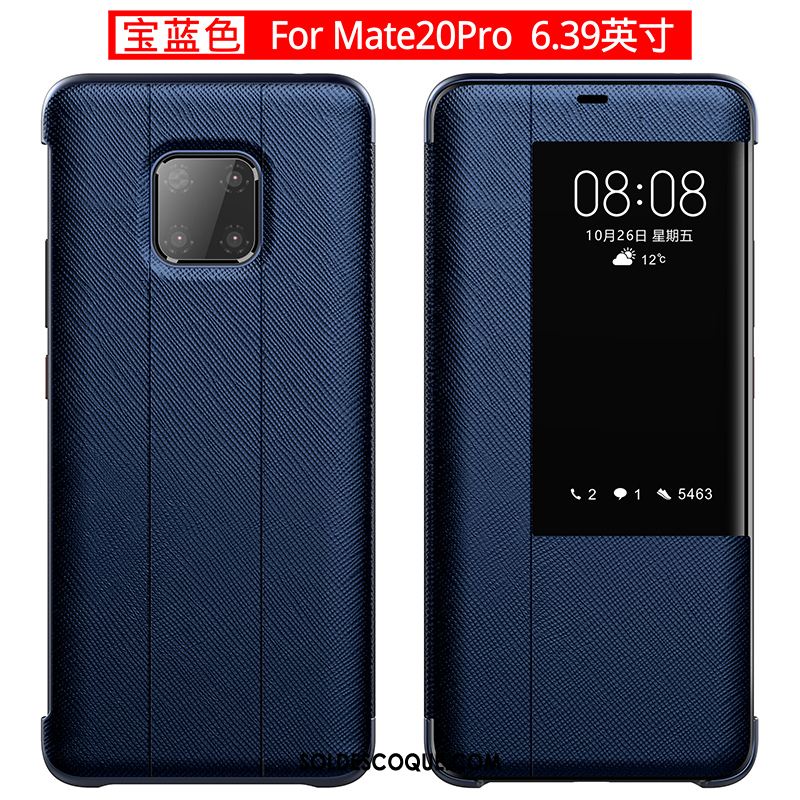 Coque Huawei Mate 20 Pro Clamshell Business Luxe Étui En Cuir Protection En Ligne