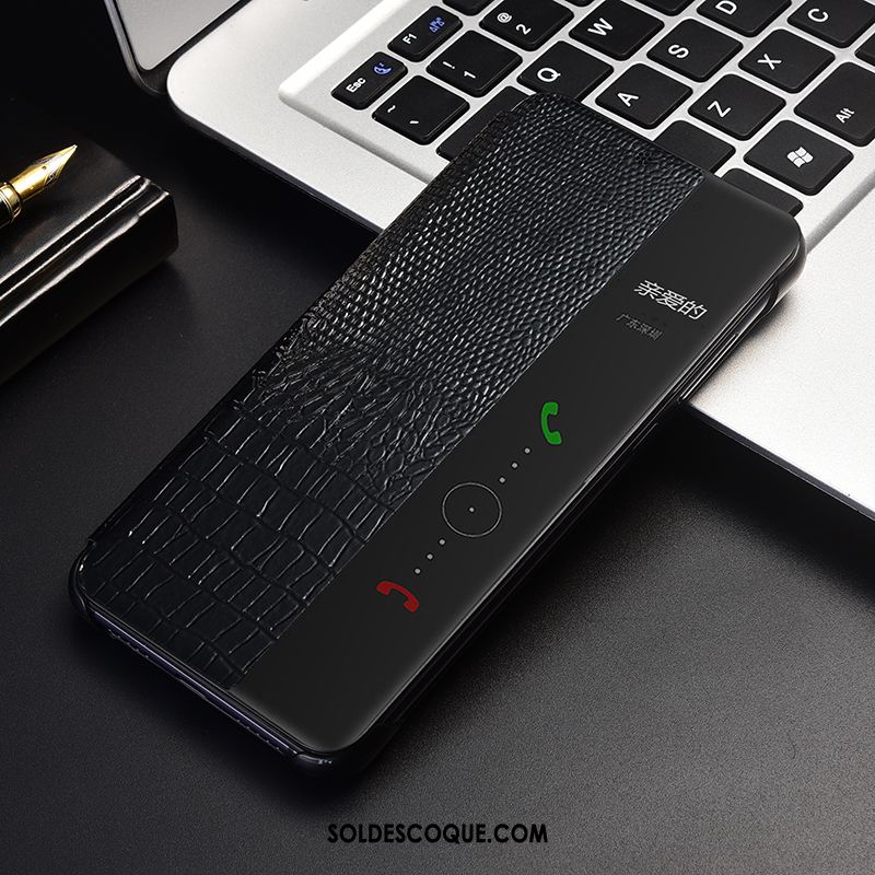 Coque Huawei Mate 20 Pro Cuir Véritable Étui En Cuir Protection Téléphone Portable Pas Cher