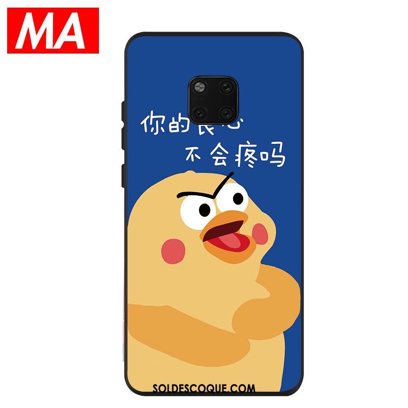 Coque Huawei Mate 20 Pro Fluide Doux Protection Téléphone Portable Rose Amoureux Pas Cher
