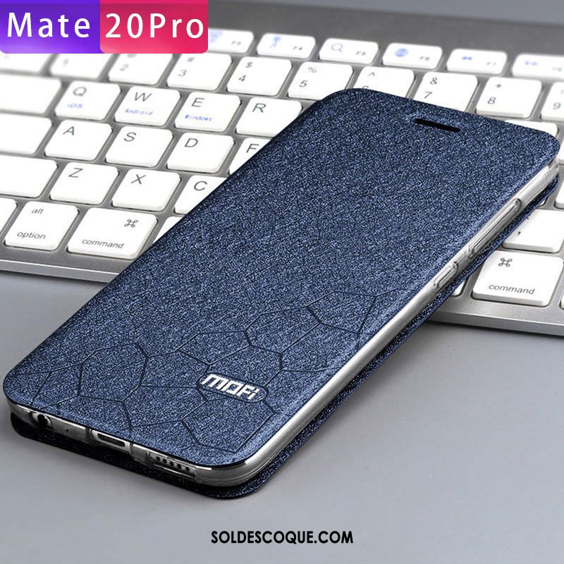 Coque Huawei Mate 20 Pro Incassable Marque De Tendance Délavé En Daim Protection Fluide Doux France