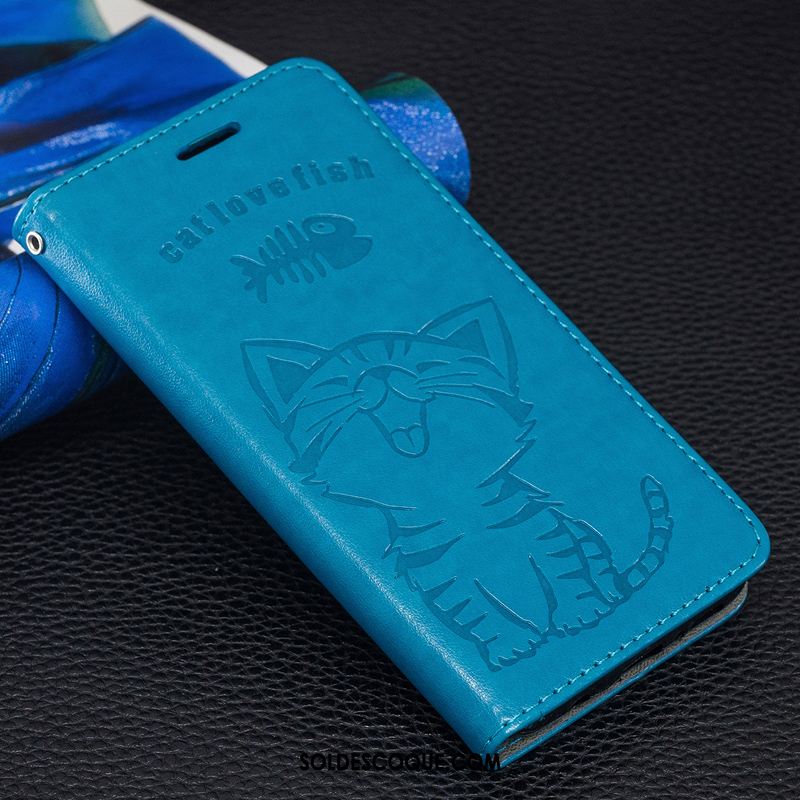 Coque Huawei Mate 20 Pro Nouveau Tout Compris Bleu Gaufrage Charmant Soldes