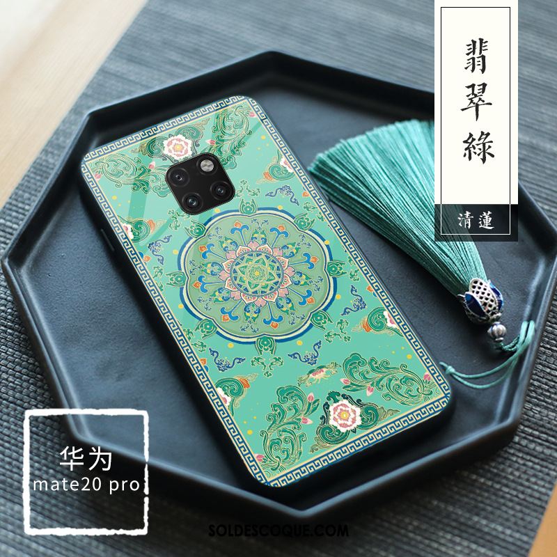 Coque Huawei Mate 20 Pro Palais Téléphone Portable Floral Blanc Étui En Ligne