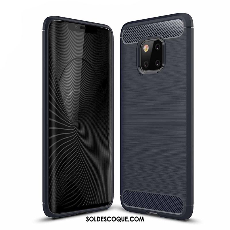 Coque Huawei Mate 20 Pro Protection Téléphone Portable Délavé En Daim Bleu Silicone En Ligne