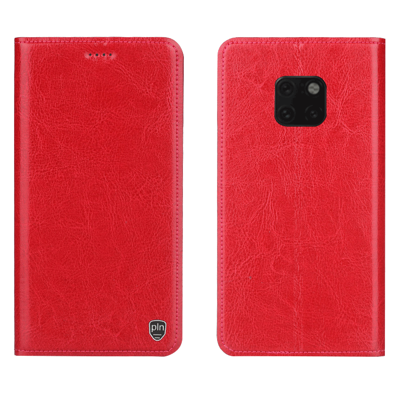 Coque Huawei Mate 20 Pro Protection Étui En Cuir Modèle Fleurie Rouge Tout Compris France