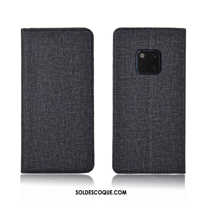 Coque Huawei Mate 20 Pro Silicone Étui En Cuir Lin Fluide Doux Incassable Pas Cher