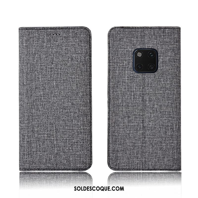 Coque Huawei Mate 20 Pro Silicone Étui En Cuir Lin Fluide Doux Incassable Pas Cher