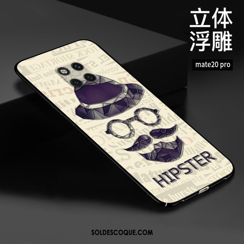 Coque Huawei Mate 20 Pro Téléphone Portable Difficile Protection Gaufrage Incassable Pas Cher