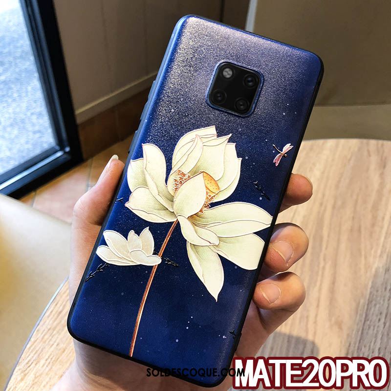 Coque Huawei Mate 20 Pro Étui Cou Suspendu Vintage Ornements Suspendus Silicone Soldes