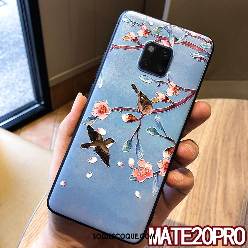 Coque Huawei Mate 20 Pro Étui Cou Suspendu Vintage Ornements Suspendus Silicone Soldes