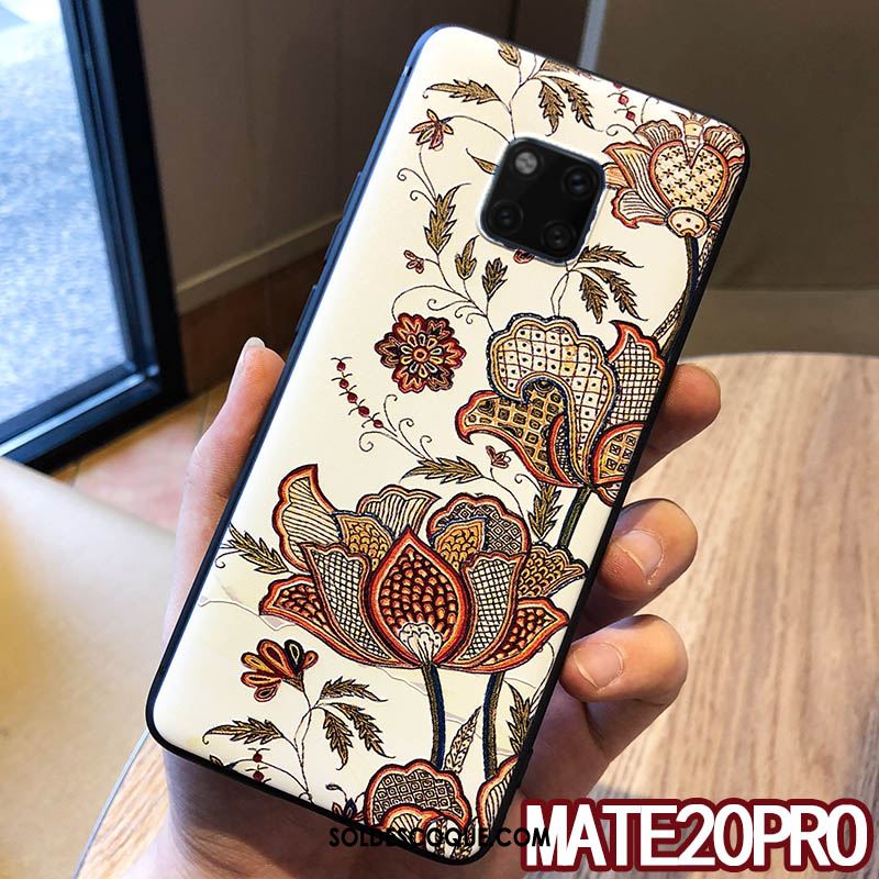 Coque Huawei Mate 20 Pro Étui Cou Suspendu Vintage Ornements Suspendus Silicone Soldes