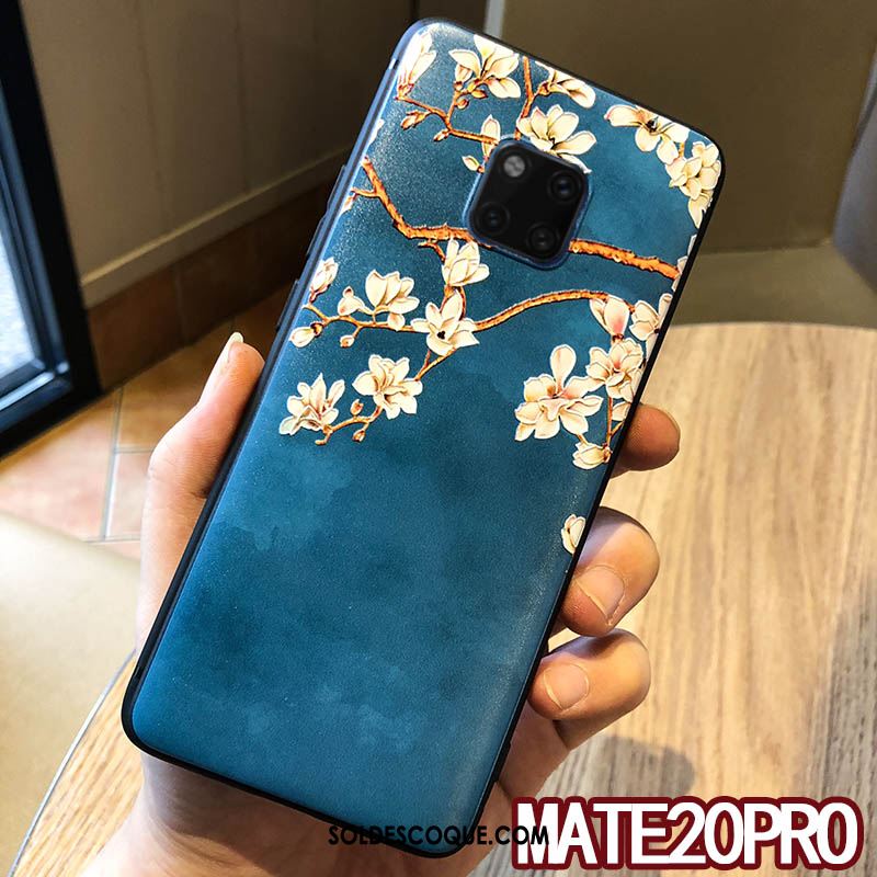 Coque Huawei Mate 20 Pro Étui Cou Suspendu Vintage Ornements Suspendus Silicone Soldes