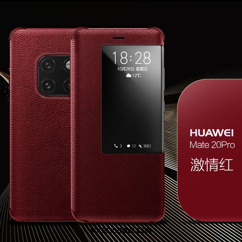 Coque Huawei Mate 20 Pro Étui En Cuir Téléphone Portable Tout Compris Incassable Bleu Housse En Vente