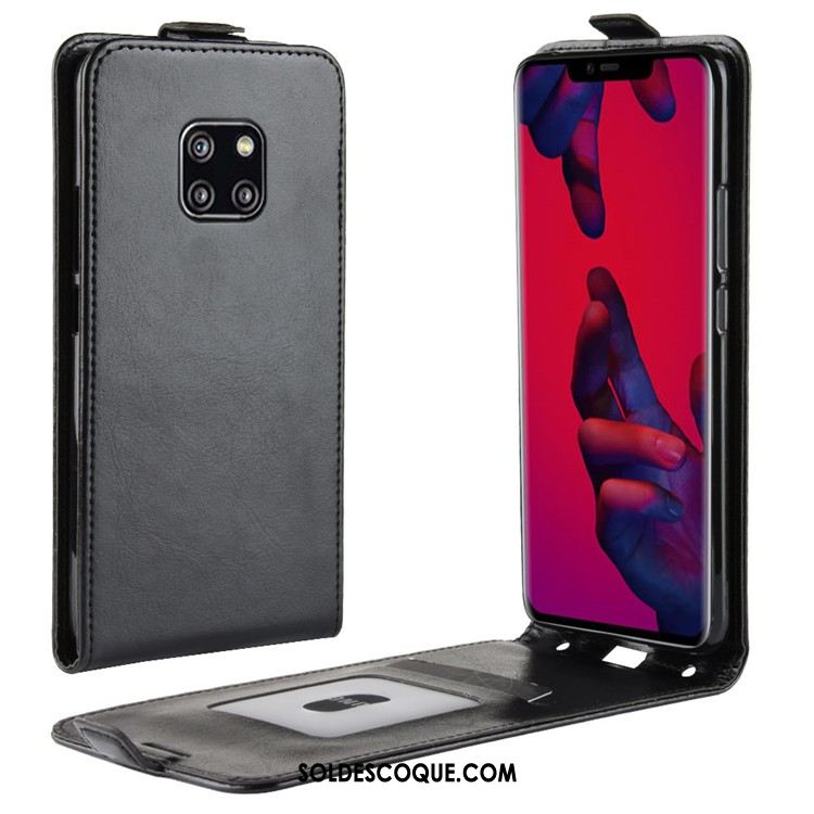 Coque Huawei Mate 20 Pro Étui Étui En Cuir Protection Blanc Téléphone Portable Pas Cher