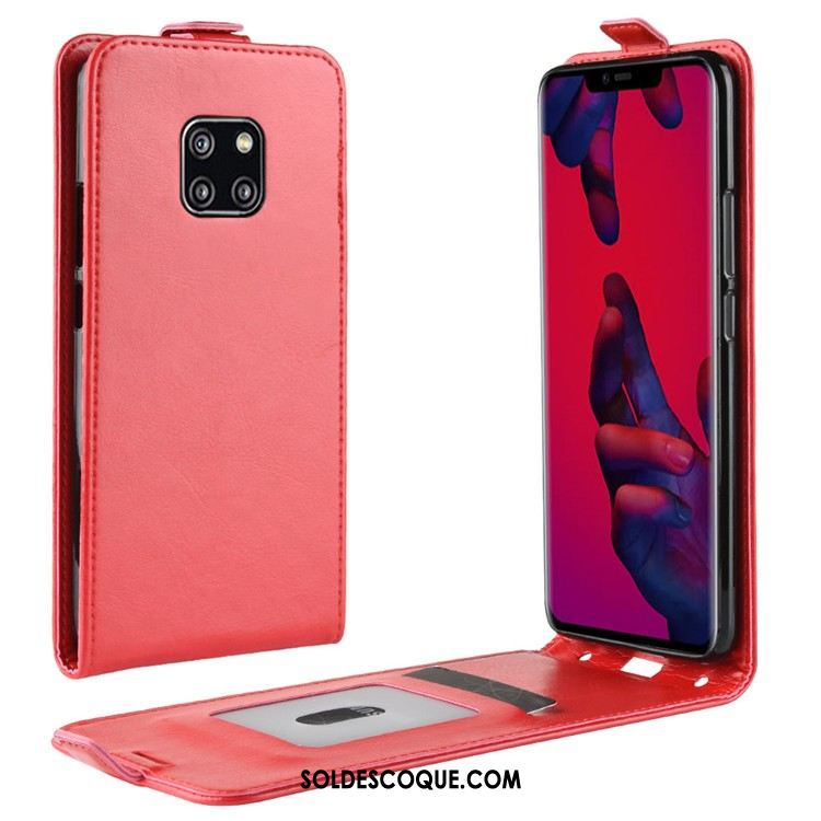 Coque Huawei Mate 20 Pro Étui Étui En Cuir Protection Blanc Téléphone Portable Pas Cher