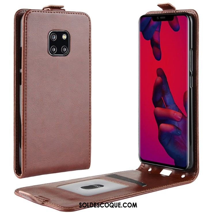 Coque Huawei Mate 20 Pro Étui Étui En Cuir Protection Blanc Téléphone Portable Pas Cher