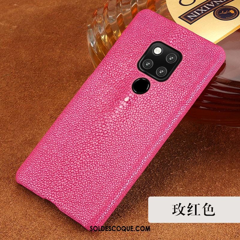 Coque Huawei Mate 20 Protection Violet Incassable Luxe Cuir Pas Cher