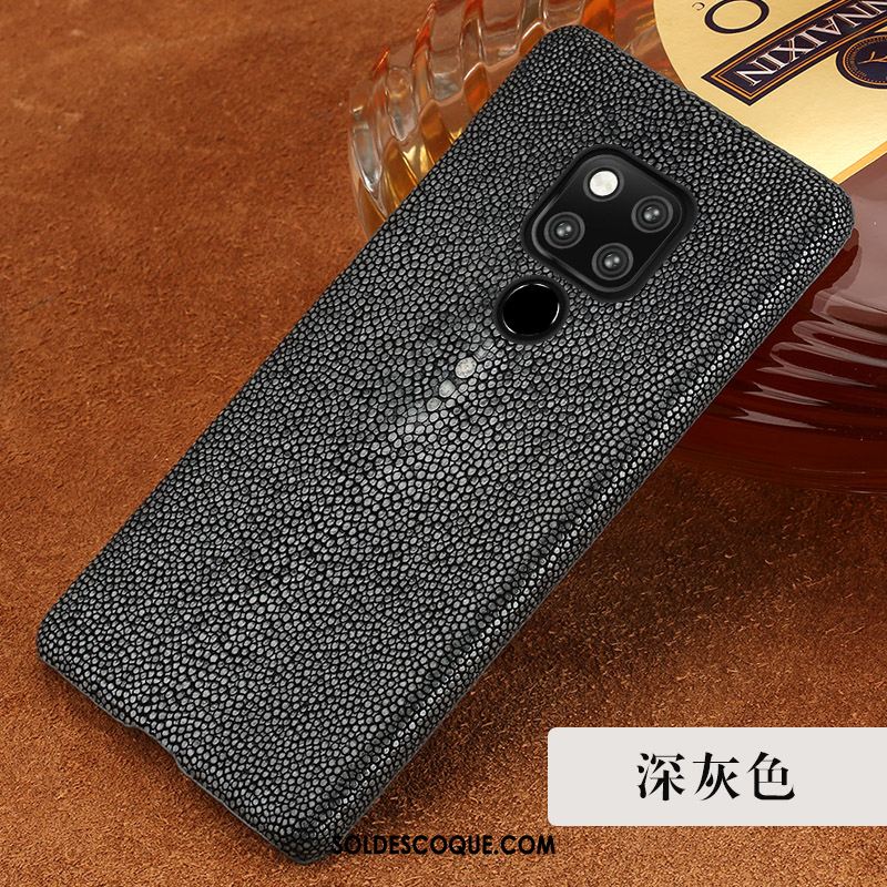 Coque Huawei Mate 20 Protection Violet Incassable Luxe Cuir Pas Cher