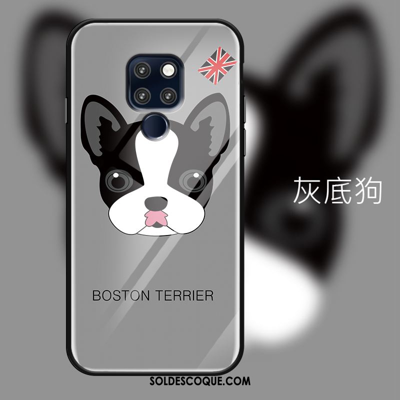 Coque Huawei Mate 20 Rouge Chiens Dessin Animé Étui Miroir En Vente