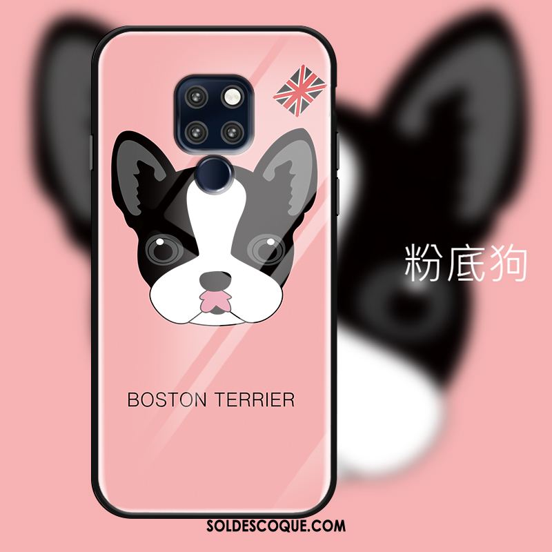 Coque Huawei Mate 20 Rouge Chiens Dessin Animé Étui Miroir En Vente