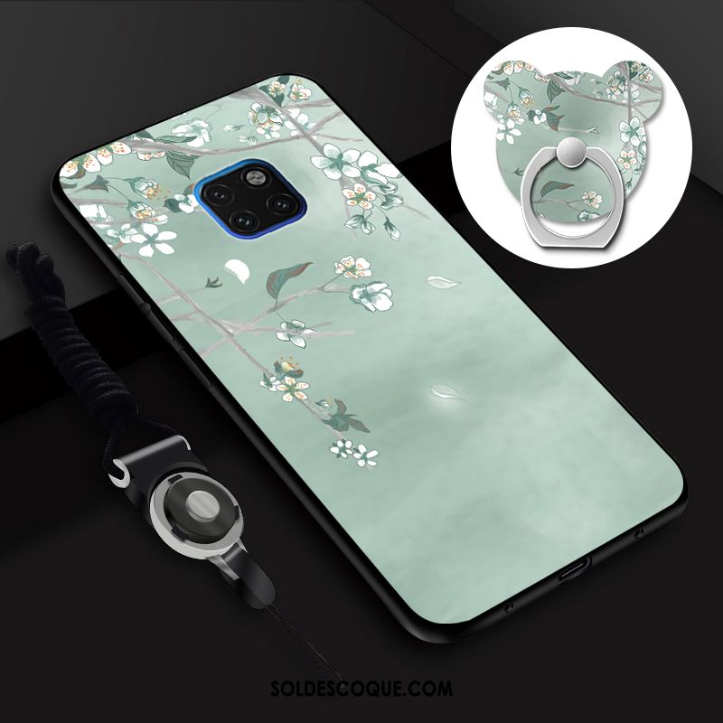 Coque Huawei Mate 20 Rs Art Vent Téléphone Portable Rose Silicone Housse En Ligne