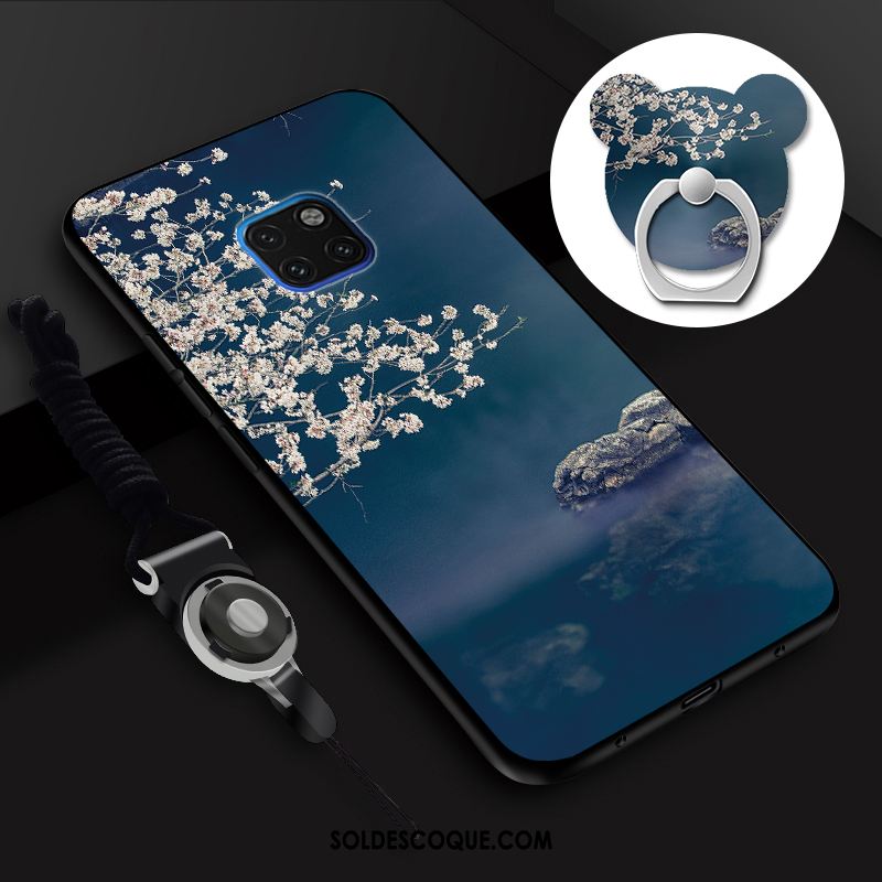 Coque Huawei Mate 20 Rs Art Vent Téléphone Portable Rose Silicone Housse En Ligne