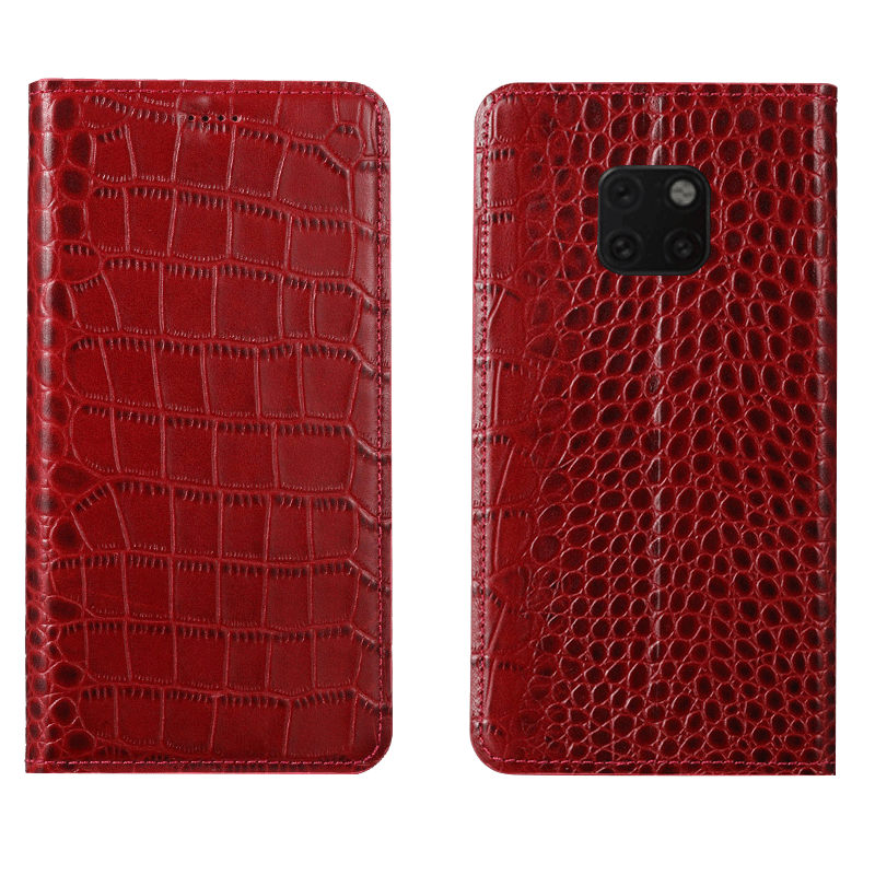 Coque Huawei Mate 20 Rs Cuir Véritable Tout Compris Incassable Étui En Cuir Modèle Fleurie En Vente