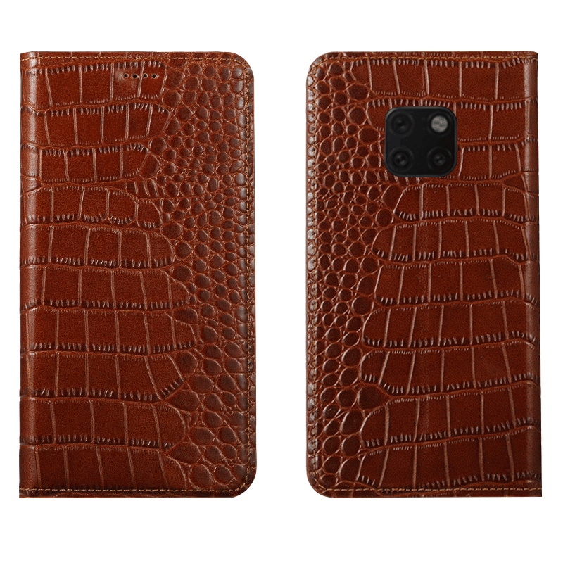 Coque Huawei Mate 20 Rs Cuir Véritable Tout Compris Incassable Étui En Cuir Modèle Fleurie En Vente