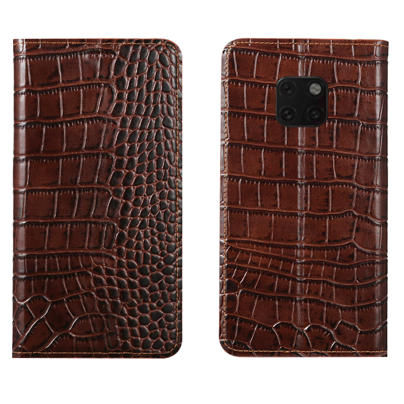 Coque Huawei Mate 20 Rs Cuir Véritable Tout Compris Incassable Étui En Cuir Modèle Fleurie En Vente