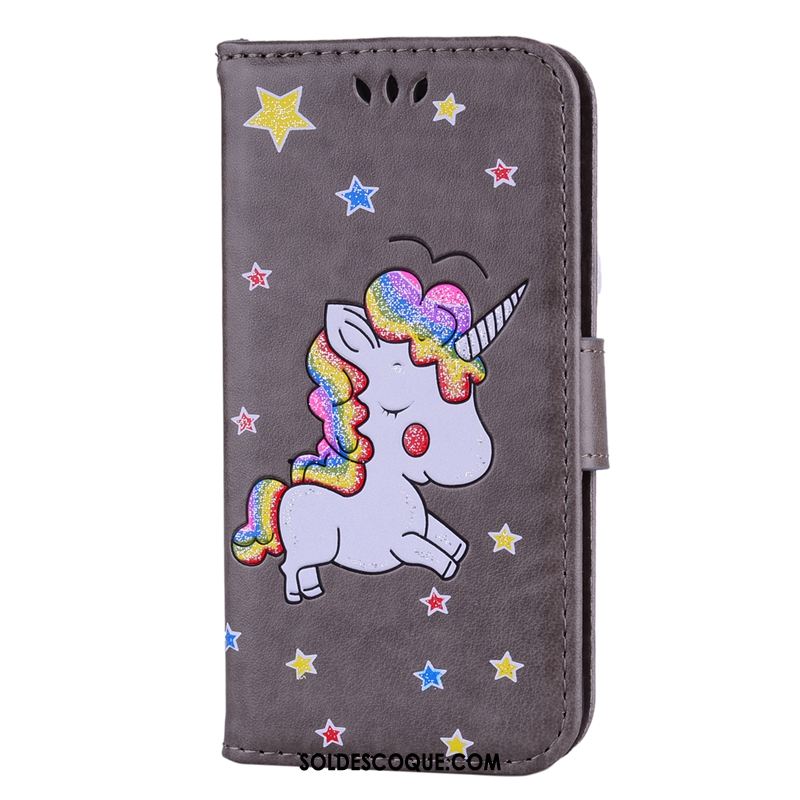 Coque Huawei Mate 20 Rs Dessin Animé Protection Étui En Cuir Nouveau Gris Housse Soldes