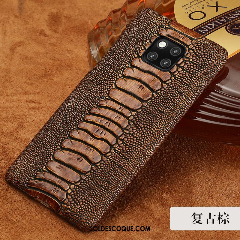 Coque Huawei Mate 20 Rs Qualité Cuir Étui Marque De Tendance Personnalité Pas Cher