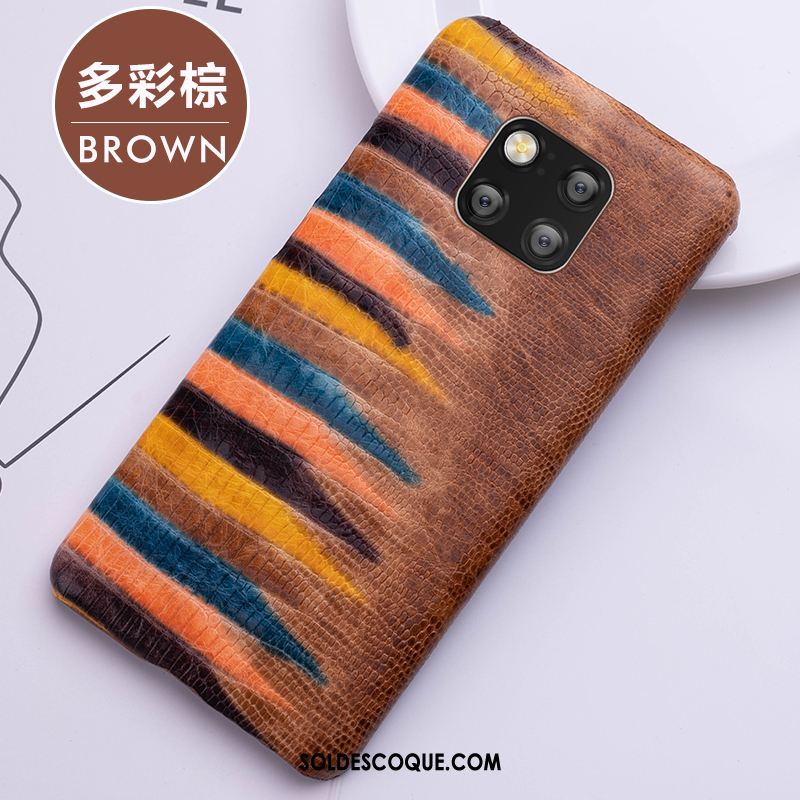 Coque Huawei Mate 20 Rs Étui Étui En Cuir Qualité Cuir Véritable Rouge En Vente