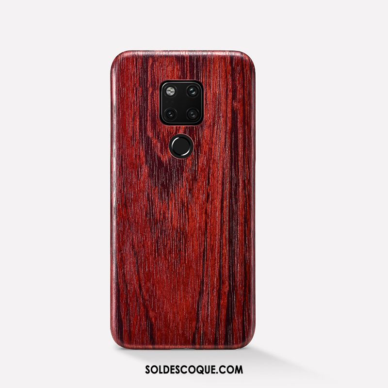 Coque Huawei Mate 20 Tout Compris Délavé En Daim Rouge Personnalité Bois En Vente