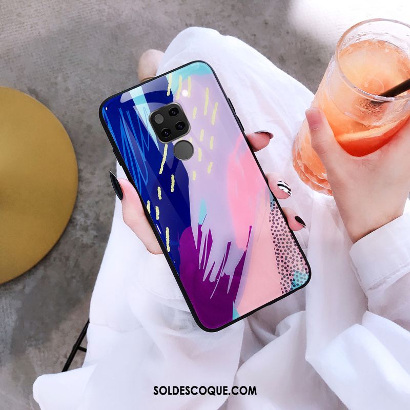 Coque Huawei Mate 20 Verre Incassable Marque De Tendance Vert Téléphone Portable France