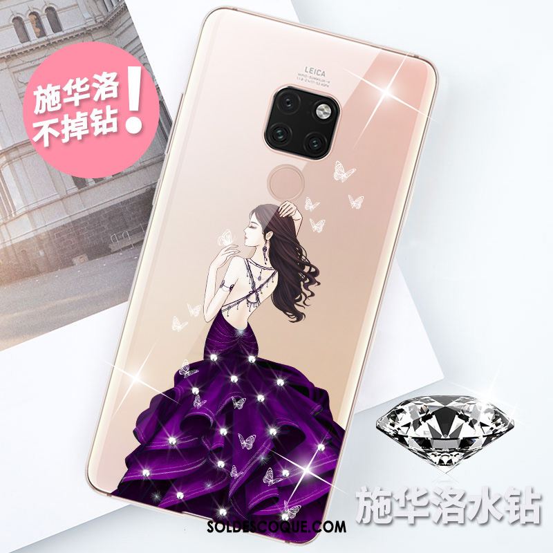 Coque Huawei Mate 20 Violet Personnalité Créatif Silicone Tendance En Ligne