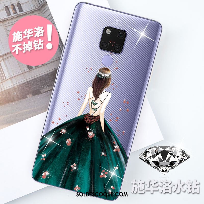 Coque Huawei Mate 20 Violet Personnalité Créatif Silicone Tendance En Ligne