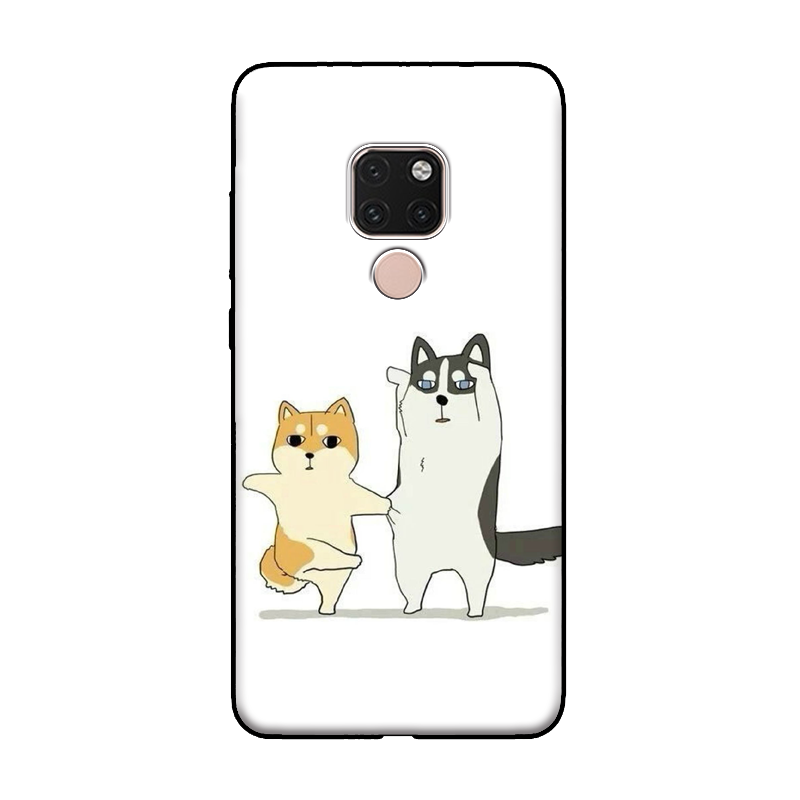 Coque Huawei Mate 20 X Charmant Chiens Téléphone Portable Dessin Animé Silicone En Ligne