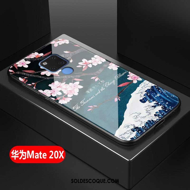 Coque Huawei Mate 20 X Créatif Verre Trempé Téléphone Portable Incassable Blanc Pas Cher