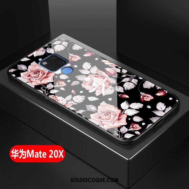 Coque Huawei Mate 20 X Créatif Verre Trempé Téléphone Portable Incassable Blanc Pas Cher